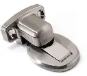Floor mounted door stop brushed nickel.webp