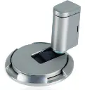 Windproof floor mounted door stop brushed nickel.webp