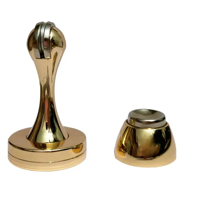Magnetic door stop bright gold.webp